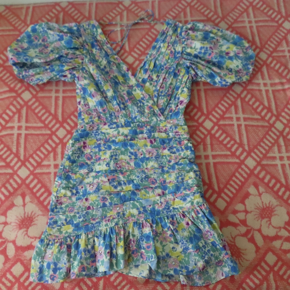 SAU LEE Posey Mini Dress  Women's Floral sz US 0 UK 4